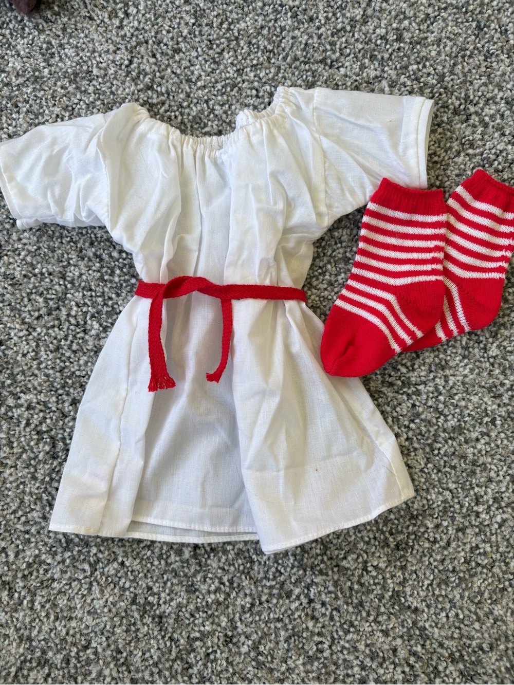 Pleasant Company Kirsten’s St Lucia Dress, ribbon and socks Vintage
